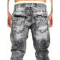 🔥 Men's Fashion Creative Stretch Denim Jeans,Minimalist Style Suitable For Emo Style💙