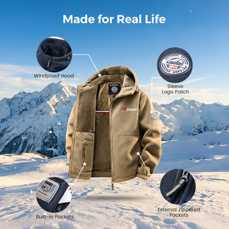 🖤Black Friday Sale:50% OFF🖤🎁 💥Upgraded Unisex Hooded Casual Graphene Heated Insulated Jacket (with Internal Pockets)