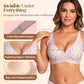 💕Jelly Wireless Womens Comfortable Wireless Bras Push Up Bralettes Seamless Tshirts Bras Deep V Everyday Bras