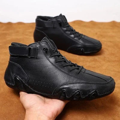 🔥HOT Sale🔥 Italian Handmade Suede Velcro High Boots