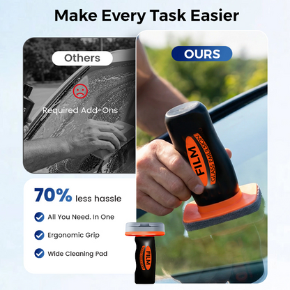🚗BUY 2 GET 1 FREE! Auto Glass Oil Film Remover – Eliminates stubborn grease, wax & road grime. Restores crystal-clear visibility – safer night & rainy driving! 🌧️✨