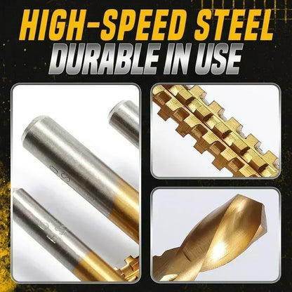 🔩 BUY 2 GET 1 FREE! ⚙️Twist Drill Bit Set – High-Speed Steel, Titanium-Coated & Multi-Material Ready