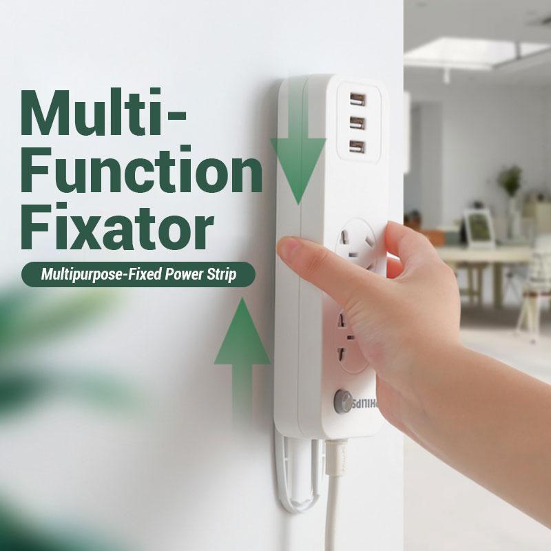 🥳 2026 Best Seller 🥳💞 Over 50,000 units sold! 🔌 50% off! This self-adhesive desktop outlet mount securely holds power outlets, routers, and remote controls—keeping cables neat and organized while ensuring home safety! 🏠✨