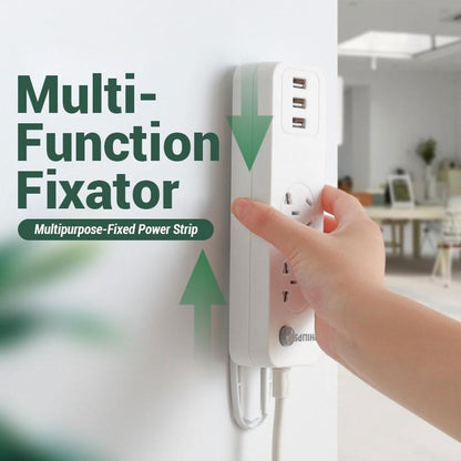 🥳 2026 Best Seller 🥳💞 Over 50,000 units sold! 🔌 50% off! This self-adhesive desktop outlet mount securely holds power outlets, routers, and remote controls—keeping cables neat and organized while ensuring home safety! 🏠✨