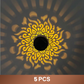 ☀️ Solcelledrevet mandala-lys til hagen &  Patio – 2-i-1 gulvlampe &  Vegglampe – Ornamental lysdekorasjon med vintageeffekt – Rustfri &  Varig
