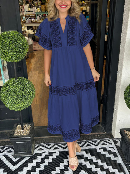 BEST SELLING 52%OFF💝2024 Women's V-Neck Boho Maxi Dress💝