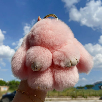 📢📢LIMITED TIME SPECIAL SALE 50% OFF !! ⏰🐰Handmade Soft Bunny PomPom Charms – Fluffy, Cute & Perfect for Bags, Keys & Gifts🎉