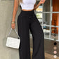 ✨ Easy Everyday Comfort | Women's High-Waisted Straight-Leg Pants with Elastic Back