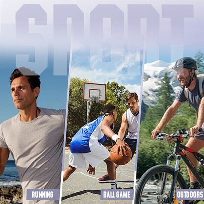 ☀️💦Tuta sportiva da uomo con t-shirt e pantaloncini traspiranti, ad asciugatura rapida e vestibilità ampia