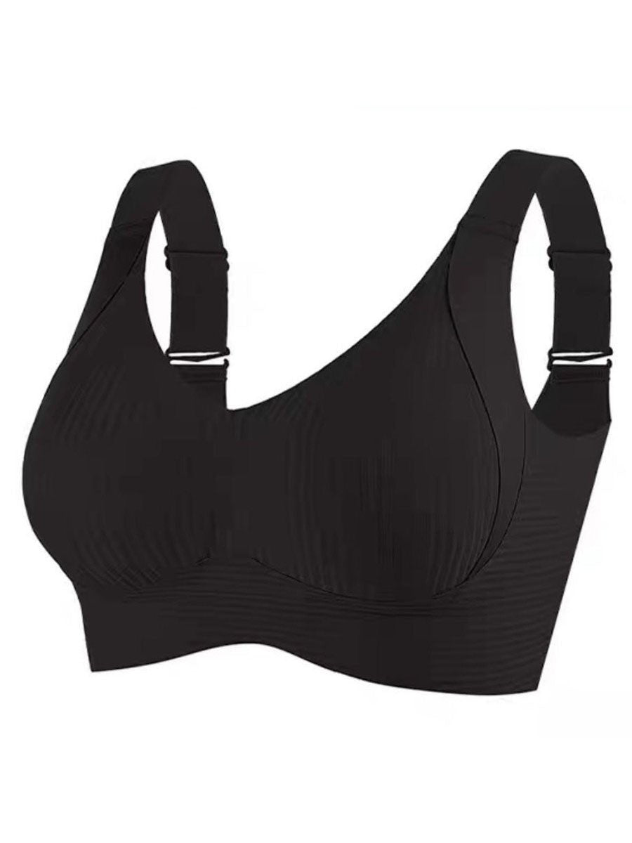 ⏰Last Day Sale 50% OFF 🎁Subtle Striped Seamless Bra W-Support Wireless Comfort Bra