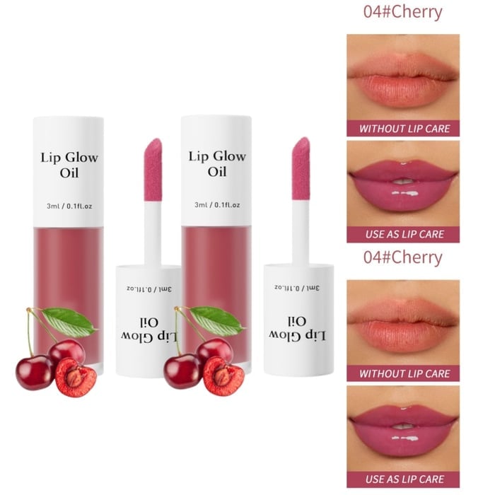 ⏳2026 NEW YEAR BUY MORE SAVE MORE✨ONLY ￡9.99!!!💋Tinted Lip Glow Oil - For Lush, Hydrated Lips with a Natural Glow! 💖
