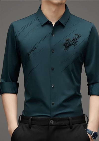 🎁Exquisite Gift💘Men's Velvet Thickened Seamless Flocking Shirt（48% OFF）