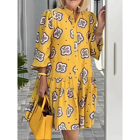 🌷Limited Time 45% OFF💞Women's Casual Dress Floral Summer Dress Print Dress