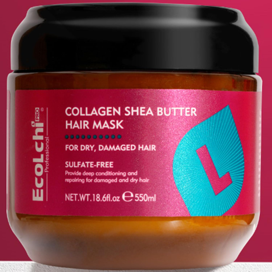 ✨ Collagen Shea Butter Hair Mask – Deep Repair Treatment for Dry, Damaged & Frizzy Hair, Suitable for All Hair Types