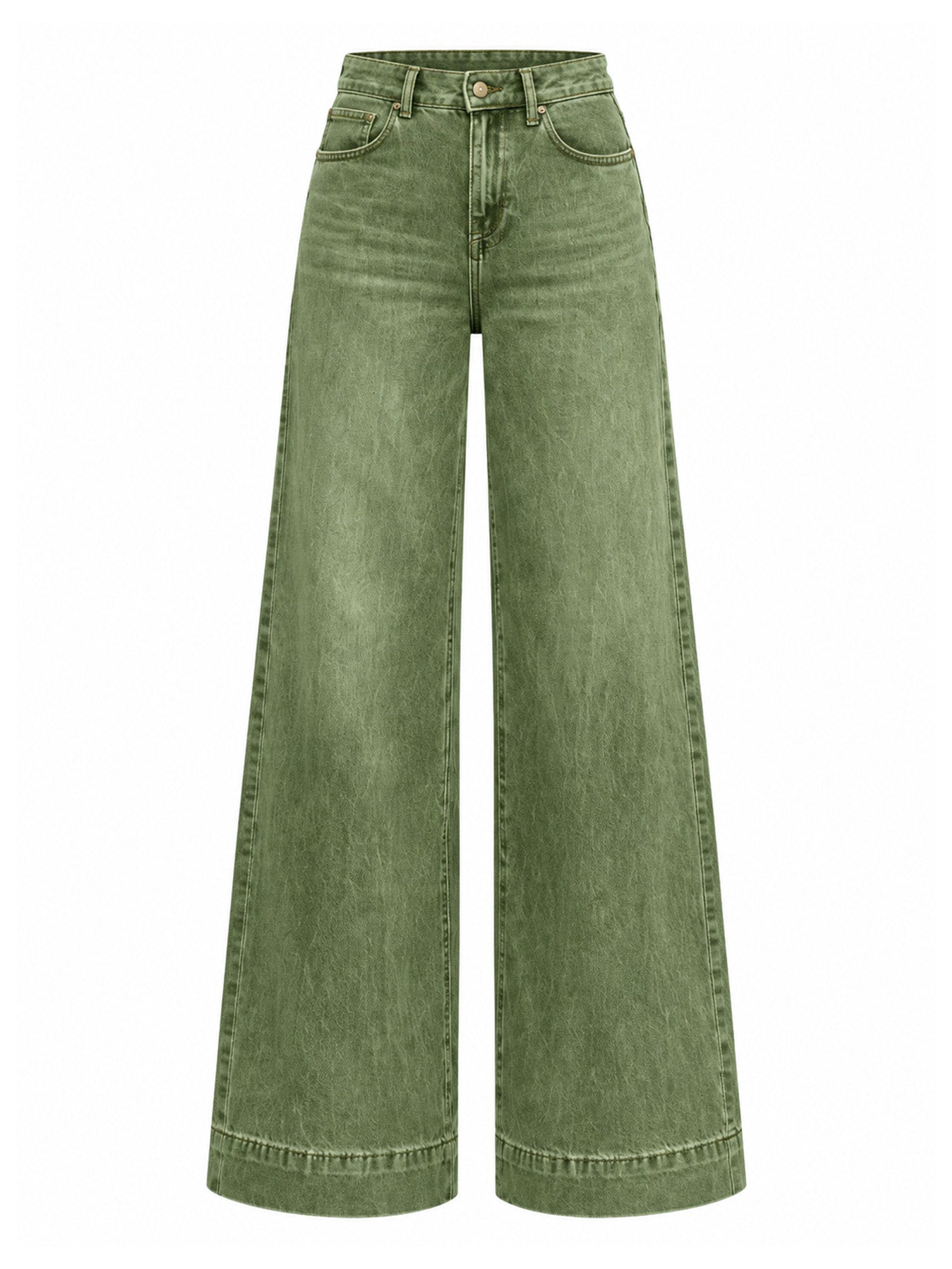 💖Black Friday Mega Deal – 50% off!💖Women's Vintage-Wash High-Rise Wide-Leg Jeans