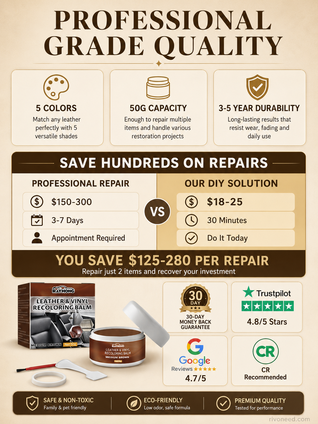 Buy 2 Get 1 Free🏆Leather Repair Paste – Fills scratches & scuffs, restores texture. Available in multiple colours. Save your favourite sofa!