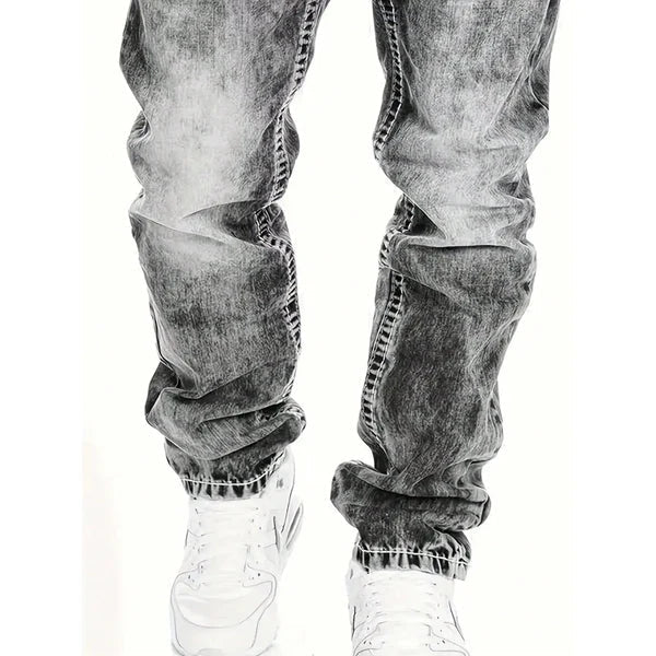 🔥 Men's Fashion Creative Stretch Denim Jeans,Minimalist Style Suitable For Emo Style💙