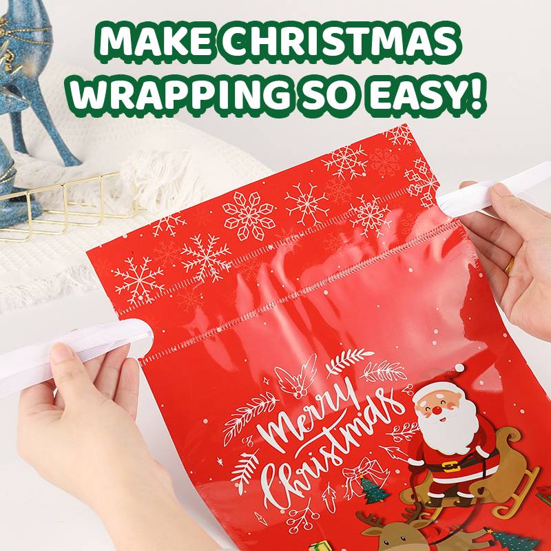🔥Achetez-en 2, obtenez-en 1 gratuit🎅🎁Sac cadeau de Noël avec cordon de serrage