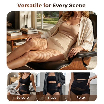 Last Day-Buy 1 Get 3 PacksPlus-Size High-Waist Cross Tummy Control Panties