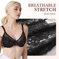 ✨ Women's Minimizer Lace Bra – Full Coverage Comfort & Natural Shape