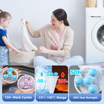 🧺 BUY 2 GET 3 FREE!🧼 Reusable Washing Machine Hair Filters | Pet Hair Catcher & Lint Trap | Prevents Clogged Drainage Pipes. 🚿✨