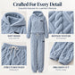 💖Black Friday Mega Deal – 50% off!💖Embossed Geometric Plush Set ✨Timeless Comfort & Effortless Style For Every Occasion