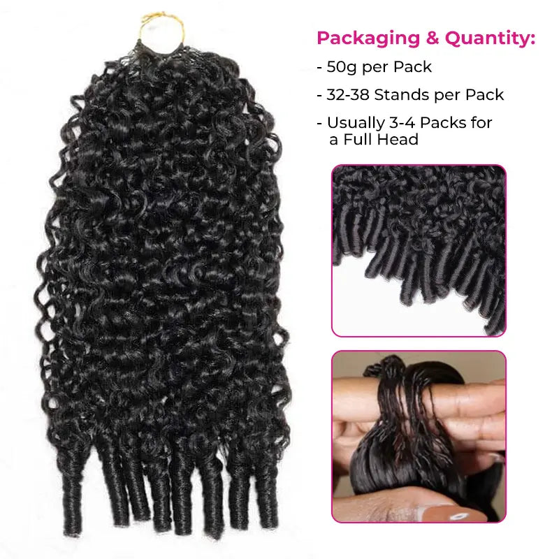 ISEE Hair Boho Braids – Knotless Crochet, 4-5 Packs Full Head