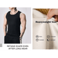 💪👕Herre tanktopp med brede stropper i ribbet materiale