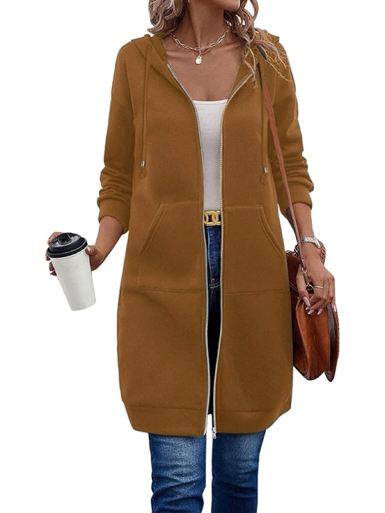 ⏰This week's Hot Sales - 50% Off🍂 Women's Casual Zip-Up Hoodie Jacket – Autumn Lightweight Everyday Coat 🧥✨