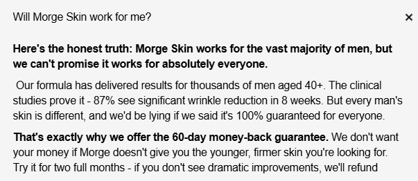 "I've been using it for 2 months... nobody believes my real age anymore!"
