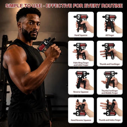 💪 50% OFF NOW! 🔥 Adjustable Hand Grip Strengthener - Build Forearm Strength & Relieve Wrist Pain, 5 Resistance Levels for Home/Gym Use 🏋️‍♂️✨