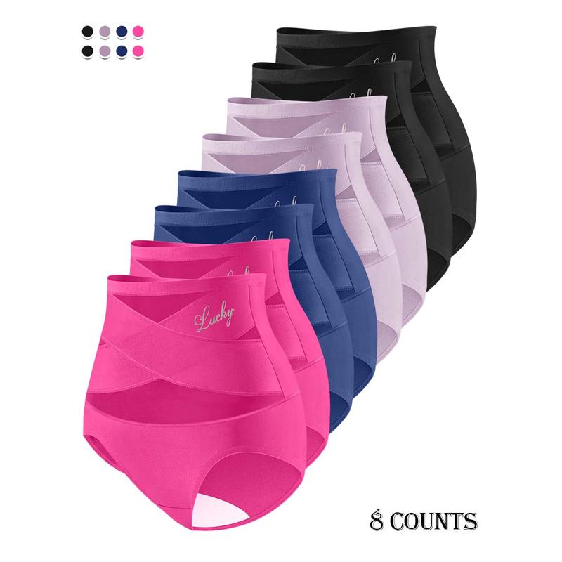 Last Day-Buy 1 Get 3 PacksPlus-Size High-Waist Cross Tummy Control Panties