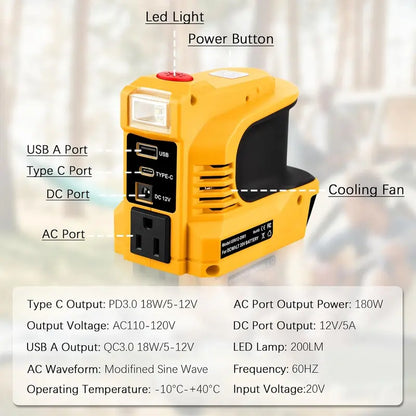 ⚡Onduleur compact CC vers CA - Convient aux voitures, camping-cars et aux activités de plein air