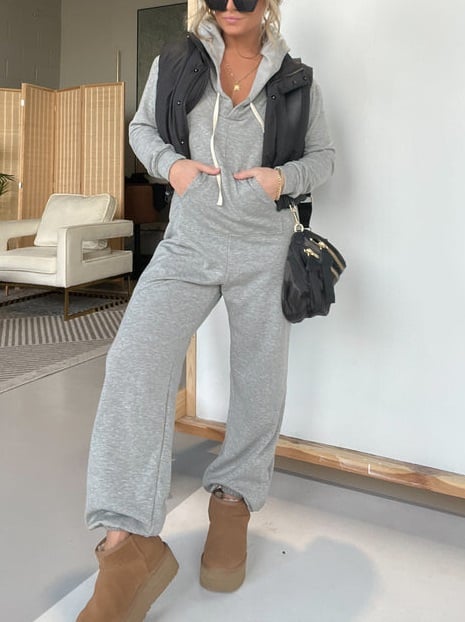 🔥HOT SALE 56% OFF🔥 Cozy Days French Terry Jumpsuit