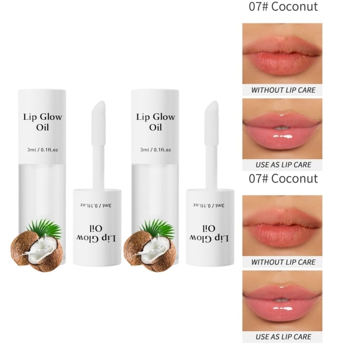 ⏳2026 NEW YEAR BUY MORE SAVE MORE✨ONLY ￡9.99!!!💋Tinted Lip Glow Oil - For Lush, Hydrated Lips with a Natural Glow! 💖