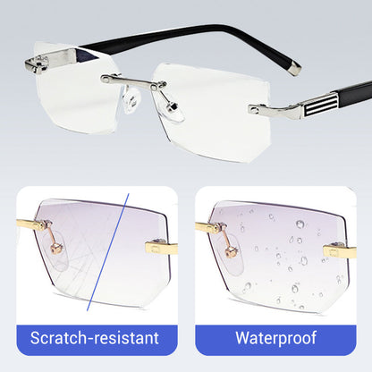 ✨Zafiro de alta dureza ✨Gafas de lectura progresivas antiazules de doble uso para cerca y lejos