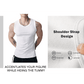 💪👕Herre tanktopp med brede stropper i ribbet materiale