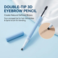【QCQX】 Vanntett 2-i-1 Micro-Fork Eyebrow Pen & Tonet gel