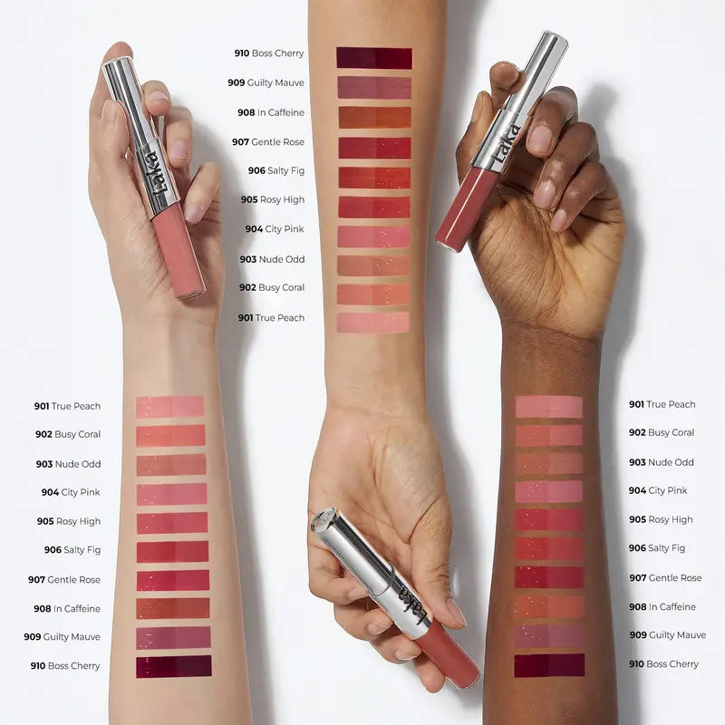 💋✨Perfect Twin Lip — Dual-Ended Liquid Lipstick with Velvet Matte Color and Glossy Shine
