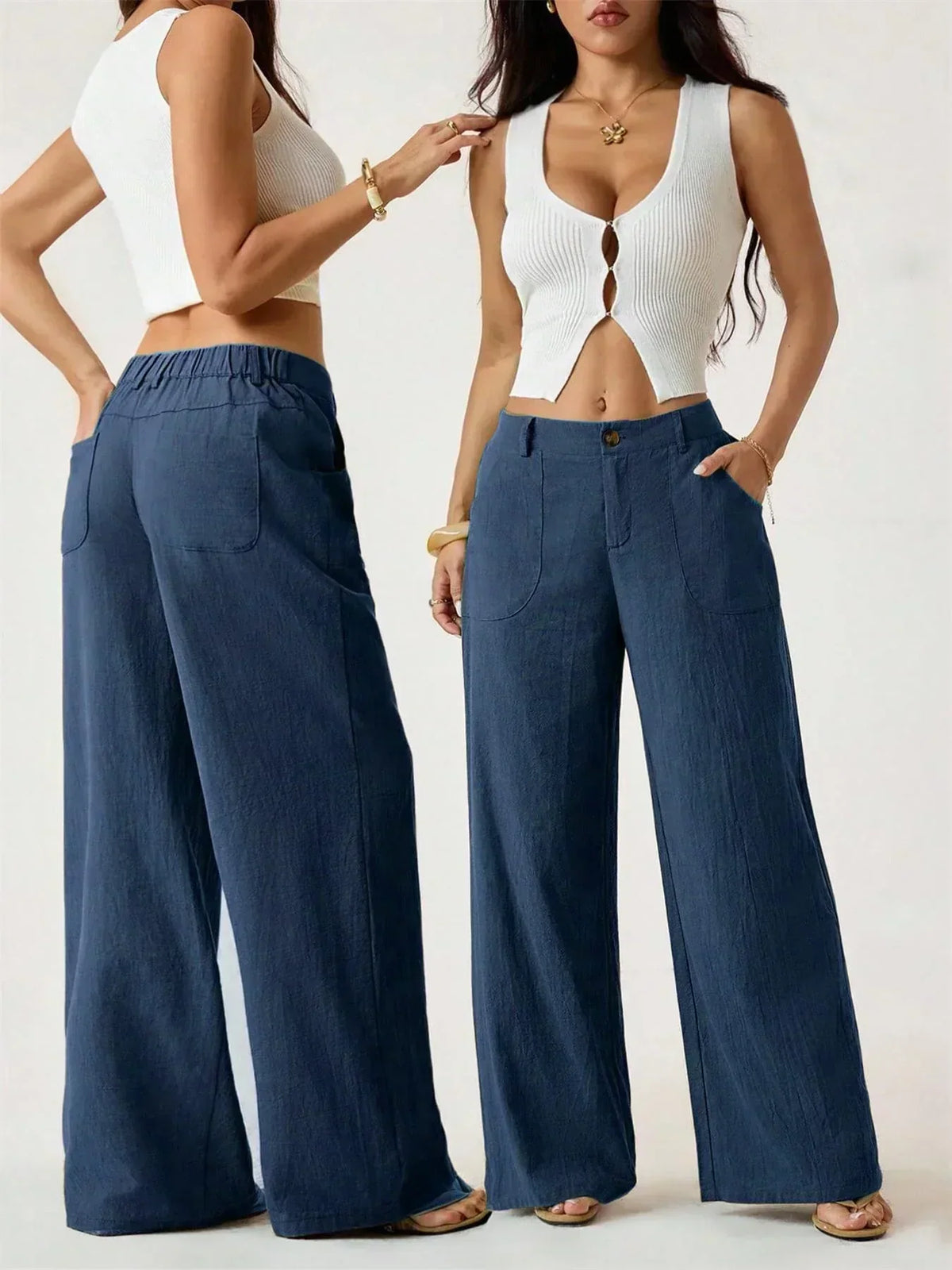🎉🔥Women's Summer Breathable Wide Leg Casual Pants