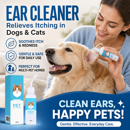 Ear cleaner, Relieves itching in dogs & cats