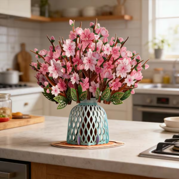 🏆75K+ SOLD! 🌼💌 Forever-Blooming 3D Flower Pop-Up Card– Personalized Love Message & Everlasting Bloom 🎁