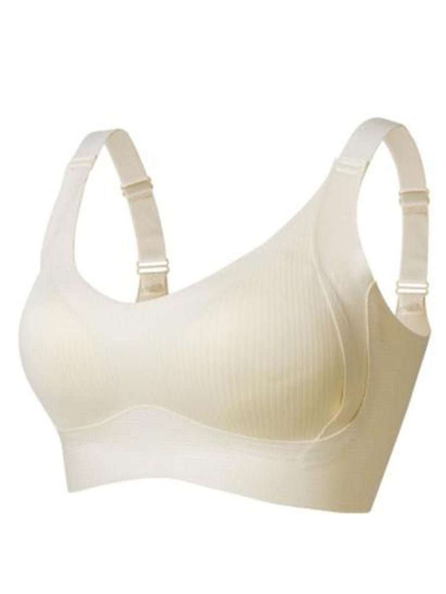 ⏰Last Day Sale 50% OFF 🎁Subtle Striped Seamless Bra W-Support Wireless Comfort Bra