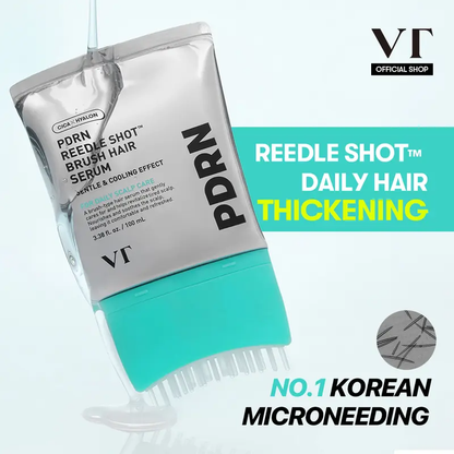 ✨ VT COSMETICS PDRN Reedle Shot Hair Serum Brush – Scalp Care & Root Nourishing Treatment