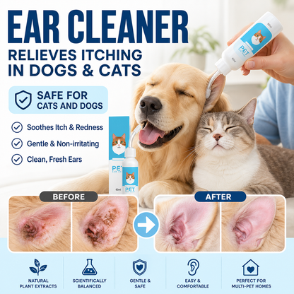 Ear cleaner, Relieves itching in dogs & cats