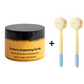🛁50 % RABATT🧴 Gurkemeie-lysnende kroppsskrubb | Naturlig havsalt-peeling · Pleiende jojobaolje · Bleker matt hud · For ansikt og kropp
