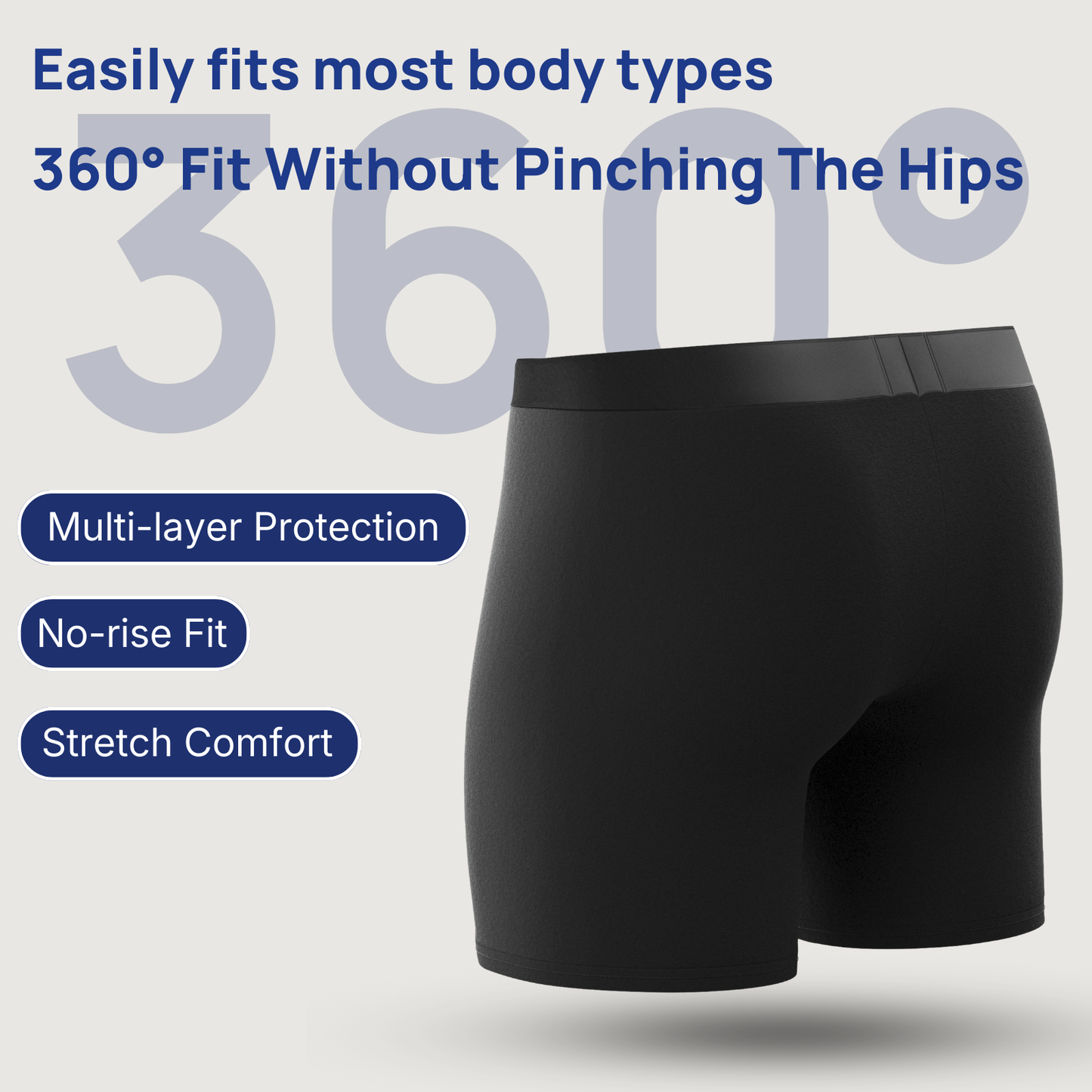 Buy 2 Get 1 Free.💪Men’s Ultra-Absorbent Incontinence Boxer Briefs