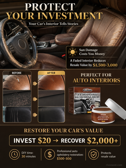 Buy 2 Get 1 Free🏆Leather Repair Paste – Fills scratches & scuffs, restores texture. Available in multiple colours. Save your favourite sofa!