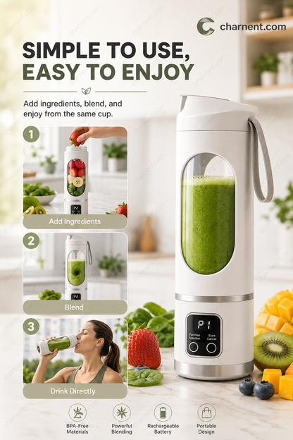 Hot Sale 60% OFF！！！Portable Cordless Juicier