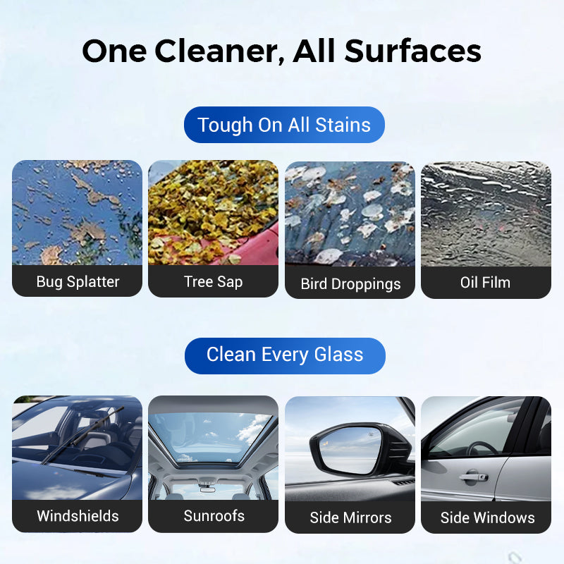 🚗BUY 2 GET 1 FREE! Auto Glass Oil Film Remover – Eliminates stubborn grease, wax & road grime. Restores crystal-clear visibility – safer night & rainy driving! 🌧️✨